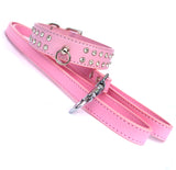 Double Row Crystal Rhinestone Dog Collars 10-20"