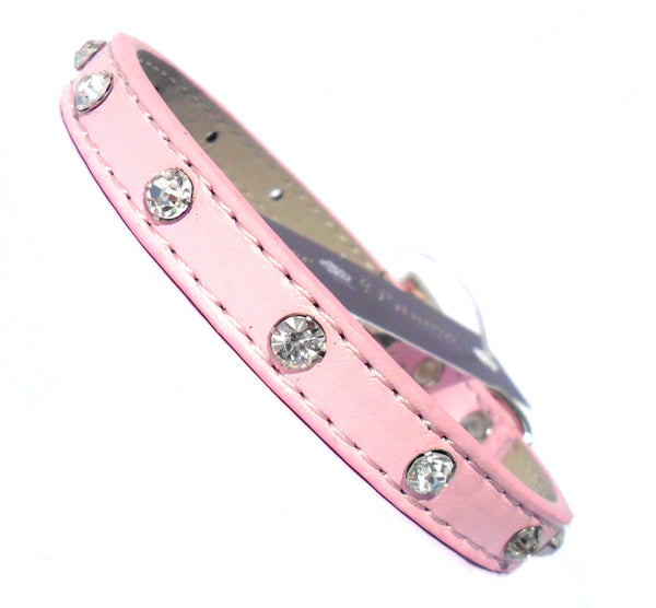 Baby Diamante Collar - Pink