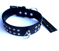 Double Row Crystal Rhinestone Dog Collars 10-20"