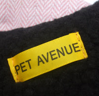 PA Pink Herringbone Dog Coat