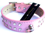 Double Row Crystal Rhinestone Dog Collars 10-20"