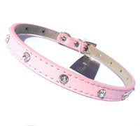 Baby Diamante Collar - Pink