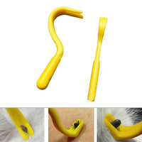 2pcs Tick Twister Hook Tool Tick Remover Dog Accessories With 2 Sizes Human Manual Debulking Flea Tool Dogs Pet Product Cachorro